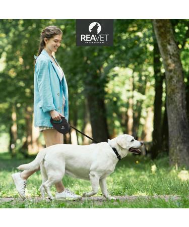 Reavet 5m Ergonomic Dog Leash for Large Dogs (Up to 50kg) - Non-Slip Robust with Brake-Stop System | International Shipping - Buy Online on SooperMarket.com