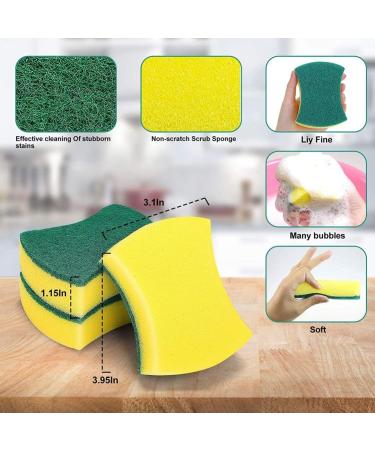 Kitchen Cleaning Sponges 24 Packs Eco Non-Scratch for Dish Cleaning Scrub SpongesKitchen Cleaning Sponges 24 Packs Eco Non-Scratch for Dish Cleaning Scrub Sponges - Buy Online on SooperMarket.com