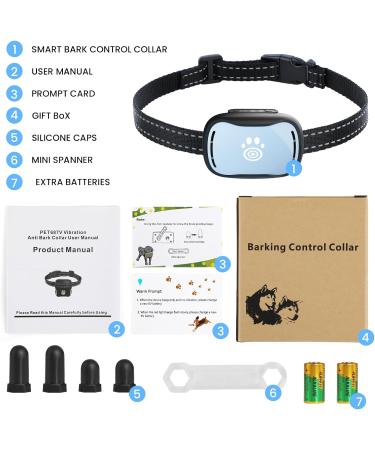 PcEoTllar Small Dog Bark Collar - Humane Anti Barking Device with 7 Levels Vibration & Beep Modes - Buy Online on SooperMarket.com