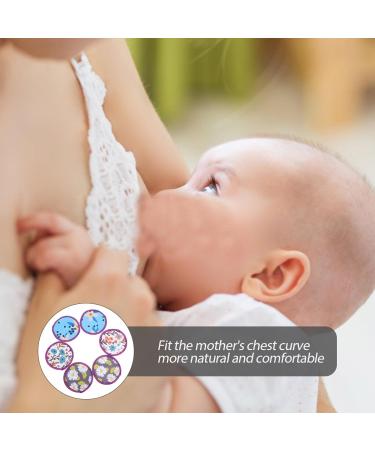 VILLCASE 6Pcs Professional Breastfeeding Cushions | Anti-Overflow Breast Pads for Moms - 10cm Polyester Cotton & TPU Coated Cloth - Buy Online on SooperMarket.com