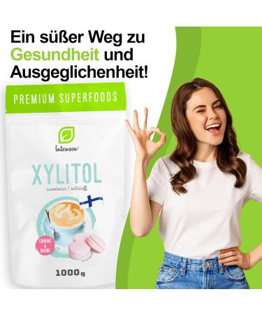 Intenson - Xylitol Sugar 1kg | Xylitol from Finland 1000g | Birch Sugar 100%. - Buy Online on SooperMarket.com