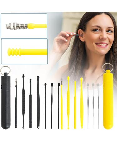 Heimeabi Stainless Steel Ear Wax Cleaner Tool Set - Korean Beauty, Black One Size - Buy Online on SooperMarket.com