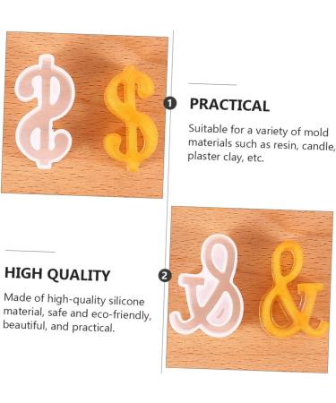 STOBOK 12 Pcs Silicone Mold Silicone DIY Mold DIY Symbol Mold Epoxy Jewelry Molds Gummy Molds Resin Necklace Mold Molds for Concrete DIY Crafts Cake Mold Manual White Silica Gel Whitex3pcs 4.8X4.2CMx3pcs - Buy Online on SooperMarket.com