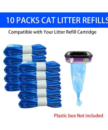 Cat Litter Refills Bag Compatible with Your Standard and Plus Genie Litter Disposal Refill Cartridge Generic Litter Refills Bag Original Refill Cartridge is Not Included (10 Pack) - Buy Online on SooperMarket.com