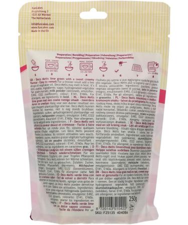 FunCakes Deco Melts Lime Green 250g - AZO Free | Vibrant and Easy-to-Use Decorating Chocolate - Buy Online on SooperMarket.com