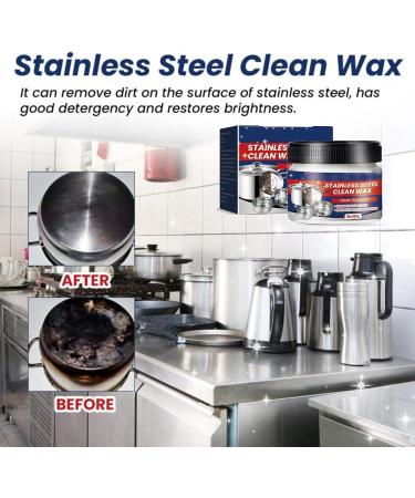 Jue Fish Magical Nano-Technology Stainless Steel Cleaning Paste-Surface Safe Stainless Steel Clean Wax Magic Stainless Steel Cleaner and Polish Power Paste Cleaner (1PCS) - Buy Online on SooperMarket.com