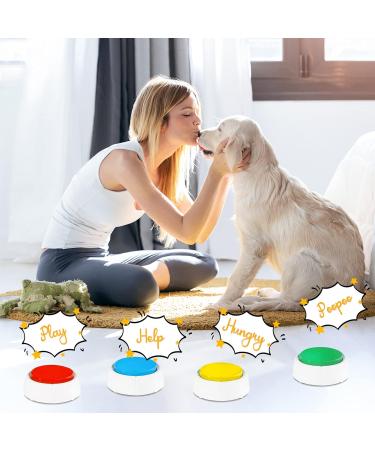 SuplutuX Recordable Training Buttons for Dog Dog buttons talk Training with 30 Patterns of Stickers Training Buttons for Dogs Puppy & Pets (Pack of 4) Pack of 4 - Buy Online on SooperMarket.com