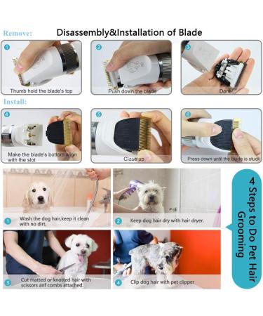 2-Speed Dog Clippers Grooming Kit - Rechargeable, Low Noise Trimmer for Dogs & Cats - Buy Online on SooperMarket.com