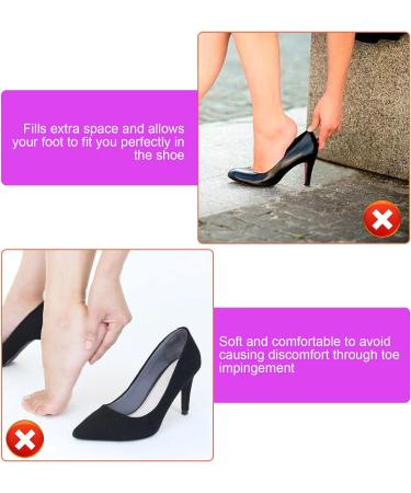 Adjustable Shoe Filler Big Toe Plug Set - Foot Pain Relief for Women, Reusable Inserts for High Heels - 2 Pairs - Buy Online on SooperMarket.com