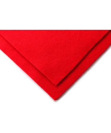 Barcelonetta Red Acrylic Felt Fabric - 72'' Wide, 1.5mm Thick - DIY Arts & Crafts, Sewing, Cushion and Padding - Half Yard - Buy Online on SooperMarket.com