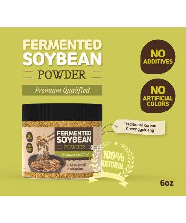 6oz Korean Cheonggukjang Powder - Nattokinase Source | Vegan Natto Powder with Vitamin K2 | Less Smell | Fermented Soybean Powder - Buy Online on SooperMarket.com