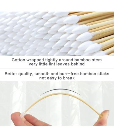 500PCS Precision Gun Cleaning Swabs - 6 Inch Pointed Cotton Swabs with Bamboo Handle - Lint Free & Sturdy - Ideal for Gun Cleaning, Makeup, Electronics - Includes Storage Case - Buy Online on SooperMarket.com