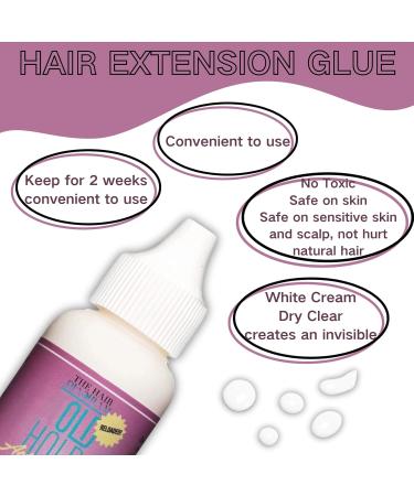 Wig Glue Lace Front Waterproof Lace Wig Glue Strong Hold Invisible Bonding Adhesive Hair Glue for Wigs Latex-Free and Oil-Resistant Wig Adhesive Glue Pro Hair Extension Glue - Buy Online on SooperMarket.com