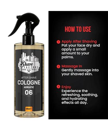 the shave factory Pump Spray After Shave Cologne - Aftershave Cologne Aftershave For Men (06 Adriatic) - Buy Online on SooperMarket.com