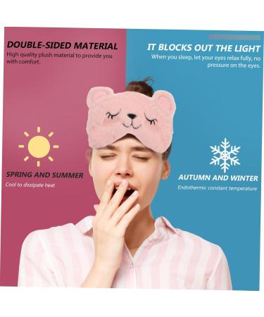 Buy 2pcs Panda Sleep Mask Set - Faux Fur Eye Masks for Men & Kids | Night Blindfolds & Plush Child Face Masks - Assorted Colors - Perfect for Sleep & Relaxation - Buy Online on SooperMarket.com