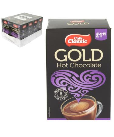 Cafe Classic Hot Chocolate Sachets 25g x 8 - Pack of 12 | A Warm Hug in Every Cup | Indulgent Hot Chocolate | Mess-Free Sachets | Premium Ingredients | Authentic Taste