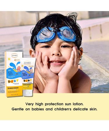 Organic Scent Free Sunscreen SPF 50+ Moisturizing Suncream SPF 50+ Organic Sun Cream SPF 50 Face Sun Screen Long Lasting UVA/UVB Sun Protection Sensitive Skin Not Greasy 45g - Buy Online on SooperMarket.com