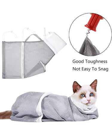 Nio Hong Cat Handbag - Anti-Bite Bathing & Showering Mesh Bag for Cats | Convenient Care for Grooming Medication & Nail Trimming - Buy Online on SooperMarket.com