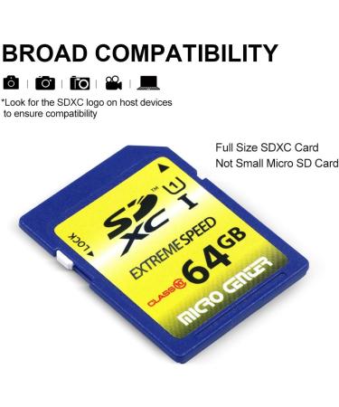 Micro Center 64GB Class 10 SDXC Flash Memory Card 2 Pack - Trail Camera SD Cards - Buy Online on SooperMarket.com
