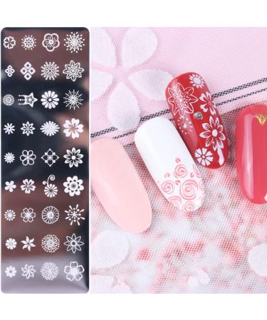 6 Piece Nail Art Stamping Set - Templates Stencils & Stamper for Perfect Manicures | International Shipping - Buy Online on SooperMarket.com