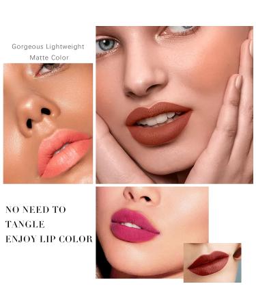 HOSAILY 6 Colors Mini Star Cute Matte Lipstick Set - Long Lasting Waterproof Nonstick Cup Makeup - 1 Ounce - Buy Online on SooperMarket.com