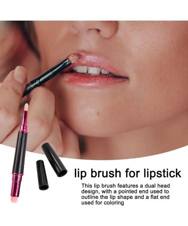 Retractable Lip Brush Concealer Makeup | Lipstick blending brush | Retractable lip brush | Precision lip brush | Lipstick applicator brush | Lip Brush For Lipstick | Gold Retractable Lip Makeup Brush - Buy Online on SooperMarket.com