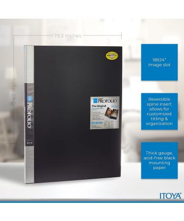 Itoya Polyproplene Art Storage/Display Book 18x24 | 24 Pages | 48 Views | Scrapbooking Stickers with Emojis, Quotes, Letters, Numbers - Buy Online on SooperMarket.com
