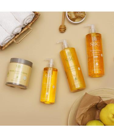 SBC Skincare Manuka Honey & Quince Body Wash - 300ml | Nourishing Shower Cream For All The Family | Body Wash For Dry And Irritated Skin | SLS And Soap Free - Buy Online on SooperMarket.com