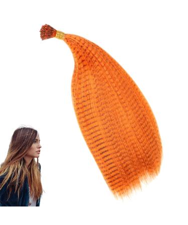 prinfantasy Synthetic Feather Hair Extension 16 Inch Straight Feathers Hair Extensions Fashion Hairpieces BZ249 GBBZ249 16 inch