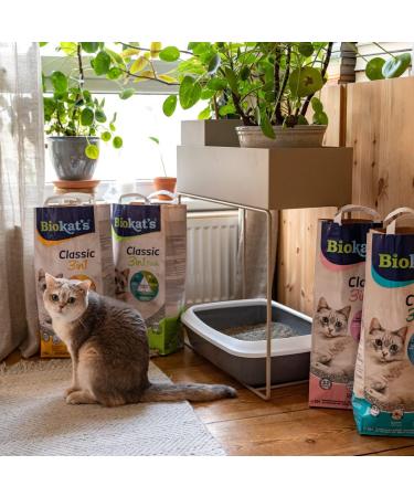 Biokats Classic 3in1 Unscented Clumping Cat Litter | 10L Bag with 3 Grain Sizes - Best for International Shipping - Buy Online on SooperMarket.com