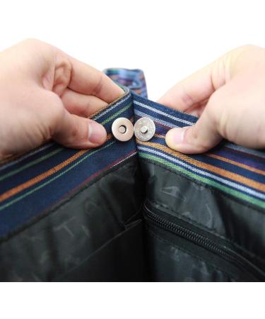 AURORAE Yoga Mat Tote Bag - Extra Wide for Most Yoga Mats & Accessories, Navy Multi - One Size - Buy Online on SooperMarket.com