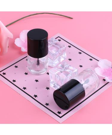 6PCS 10ML Empty Nail Polish Glass Bottles with Brush Cap, Funnel & Mixing Balls - Buy Online on SooperMarket.com