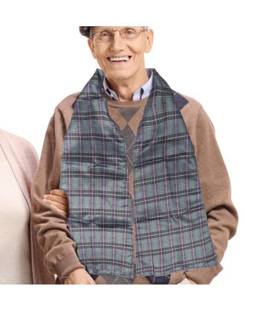 Adult Bibs Reusable Clothing Protectors & Adult Bibs for Eating | Dignified Alternative to Bib Dining Scarf for Elderly Senior Citizens Nicything