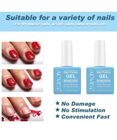 Gel Polish Remover 15ml - Quick, Clean, and Harmless Soak-Off Gel Nail Polish Remover - Easy to Use, Gentle on Nails - Buy Online on SooperMarket.com