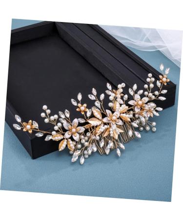 BELLIFFY Headgear Bride Wedding Hair Comb Bridal Flower Hair Comb Wedding Headdress Wedding Pearl Hair Comb Bridal Headpieces for Wedding Bridal Hair Accessories Wedding Hair Accessories - Buy Online on SooperMarket.com