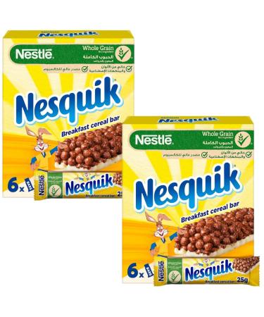 Cereal Bar Bundle With Nesquik Cereal Bars 6 x 25g (2 Pack)