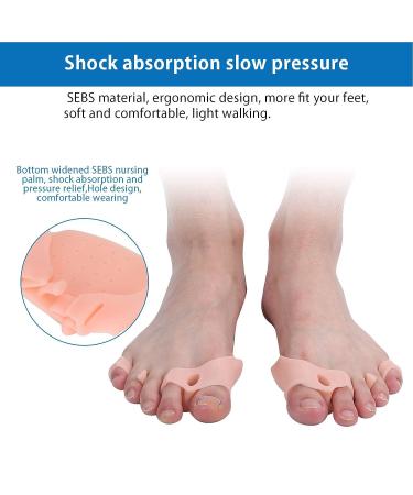5 Pairs Soft Gel Toe Separator Spacers for Bunion Valgus Correction - Buy Online on SooperMarket.com