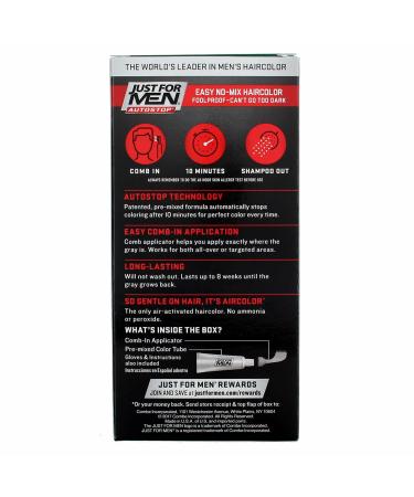 Just For Men Dark Brown Hair Color #45 - 1ct | International Shipping | Perfect Grey Coverage - Buy Online on SooperMarket.com