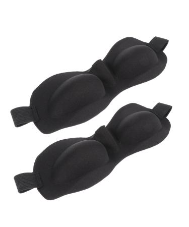 Masks 2pcs 3D Stereo Goggles Eyepatch for Adults Satin Eye Mask for Sleeping Travel Sleep Mask Sleeping Eye Shade Cotton Sleeping Eye Cover Sleeping Blackout Eye Cover Portable