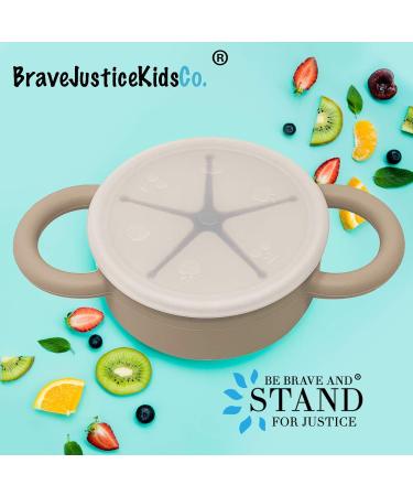 BraveJusticeKidsCo. Snack Attack Replacement Lid | 2 Pack | Universal Collapsible Snack Cup - Buy Online on SooperMarket.com