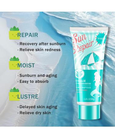 Advance Face Sunscreens SPF 45 + Aloe Vera Gel Repair After Sun Skin Face Suncream Factor 45 Face Repair Redness Skin Non-Greasy Lightweight Deep Hydration UVA/UVB Protection Sooth Waterproof - Buy Online on SooperMarket.com