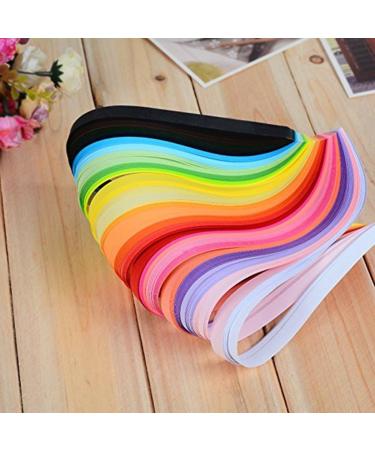 YURROAD Quilling Paper Strips Kit - 36 Colors, 720 Strips, 54cm Length, 3mm 5mm 7mm 10mm Width (4 Packs) - Buy Online on SooperMarket.com