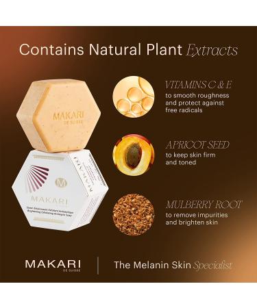 Makari Classic Exfoliating Antiseptic Soap (7oz) - Promotes Even Skin Tone, Detoxifies and Revitalizes Skin - For Dry, Oily, Normal, Maturing, and Combination Skin - Buy Online on SooperMarket.com