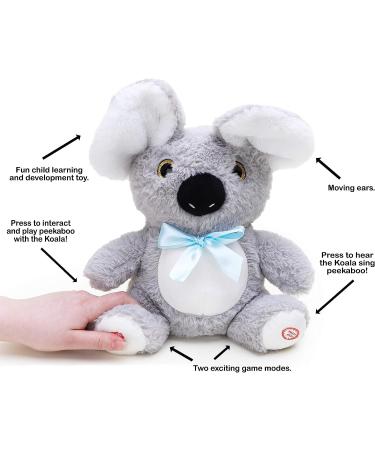 Toyland 30 cm Peekaboo Koala Plush Toy | Animated Singing Toy with Movable Ears | Perfect for Development - Buy Online on SooperMarket.com