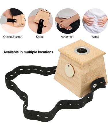 Moxibustion Box - Single Hole Bamboo Moxa Roller & Acupuncture Tool | 2pcs International Shipping - Buy Online on SooperMarket.com