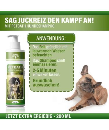 Adema Natural Petbath - Best Dog Shampoo for Itching Fleas Mites & Lice - 200ml Natural Formula for Dogs & Puppies - Buy Online on SooperMarket.com