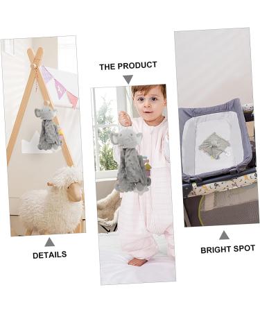 Healvian Baby Bunny Plush Teething Toy Blanket - Grey 34x32cm - Buy Online on SooperMarket.com