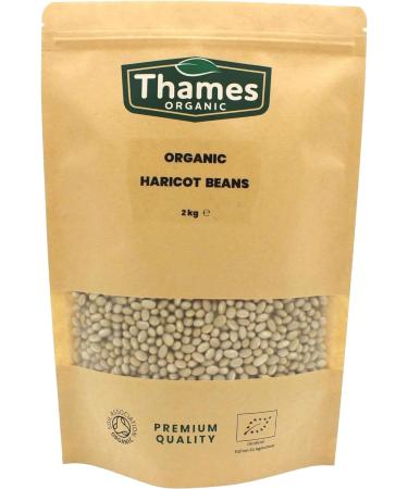 Thames Organic Organic Haricot Beans 500g - High Fibre & Protein, Raw, Vegan, GMO-Free - Nutritious & Flavorful - Ideal for Soups & Salads - Buy Online on SooperMarket.com