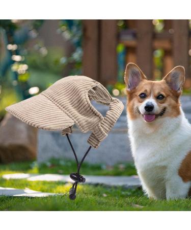 Predolo Fashionable Dog Solar Hat - Sun Protection Cap for Small Dogs | Stylish Peaked & Baseball Cap with Ear Holes - Buy Online on SooperMarket.com