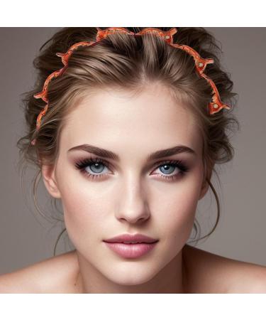 Toothed Headband Braid Tool | Fashion Headband With Clips Professional Toothed Headband Braid Tool For Effortless Styling And Secure Hold For Women Girls Red - Buy Online on SooperMarket.com
